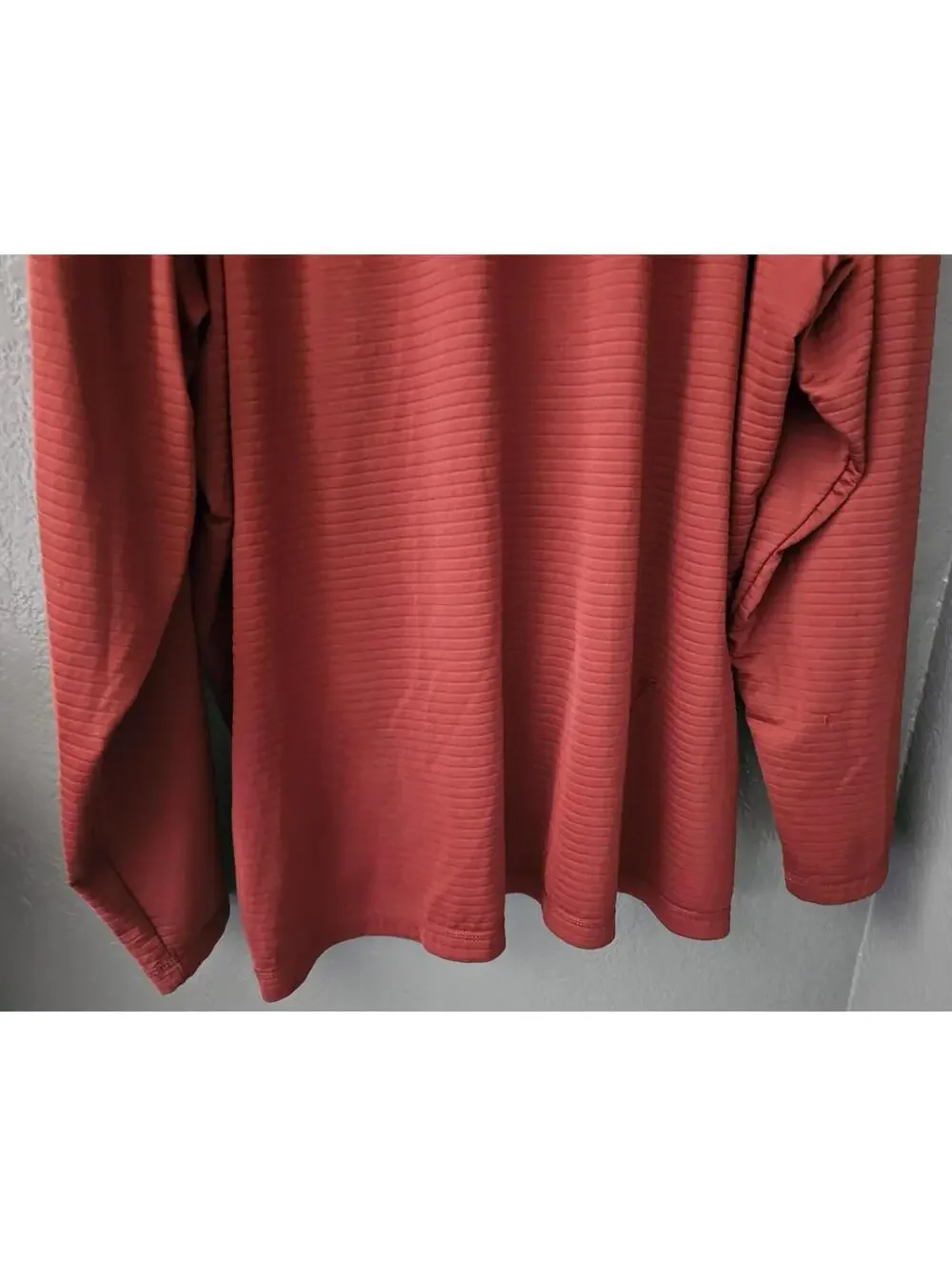 Men's Solaris Pullover Sweater Brown Long Sleeve Workout Size 4XT Front Pocket - Picture 10 of 16